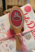 Oui Mon Cherie- Hand Painted Wooden Hairbrush
